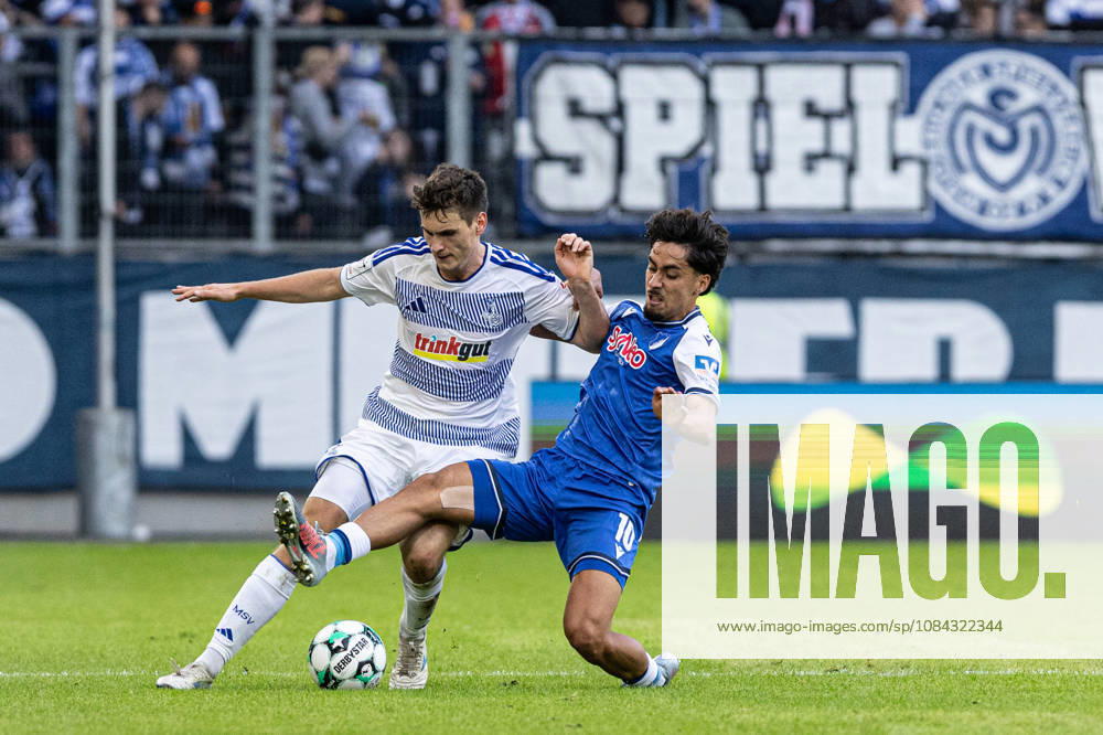 3.Liga: MSV Duisburg TSG Hoffenheim II; 10.10.2026 Martin Ens (MSV Duisburg, 4), Christian Viet (MSV Duisburg, 10) 3.Liga 8.Spieltag: MSV Duisburg TSG Hoffenheim II; Schauinsland-Reisen-Arena, Duisburg, 10.10.2026 DFB regulations prohibit any use of photographs as image sequences and or quasi video.