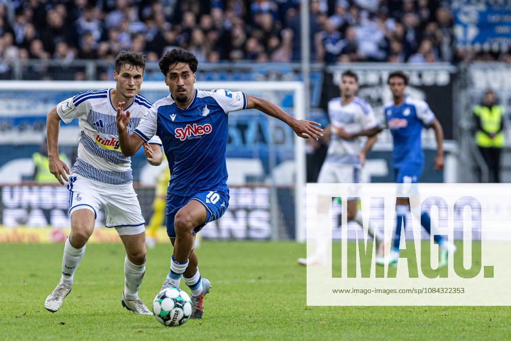 3.Liga: MSV Duisburg TSG Hoffenheim II; 10.10.2026 Martin Ens (MSV Duisburg, 4), Yasin Zor (TSG Hoffenheim II, 10) 3.Liga 8.Spieltag: MSV Duisburg TSG Hoffenheim II; Schauinsland-Reisen-Arena, Duisburg, 10.10.2026 DFB regulations prohibit any use of photographs as image sequences and or quasi video.