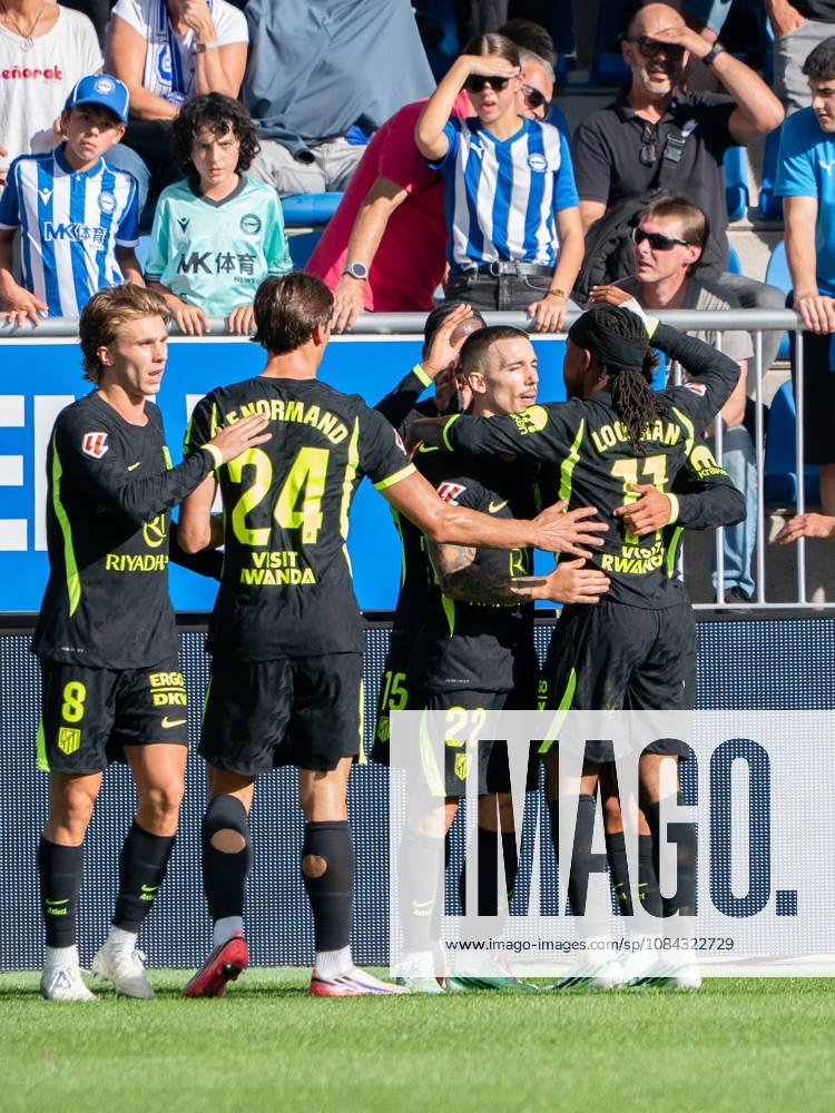 ESP: LaLiga EA Sports Deportivo Alaves v Atletico Madrid Alejandro Grimaldo of Atletico de Madrid scores goal and celebrates during LaLiga EA Sports between Deportivo Alaves v Atletico Madrid played at Mendizorroza Stadium in Vitoria-Gasteiz on October 10, 2026 in Spain VITORIA GASTEIZ Spain Futbol