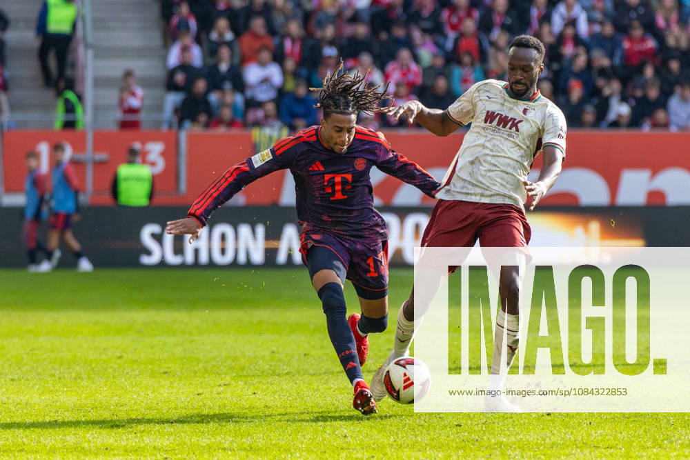 FC Augsburg - FC Bayern München Deutschland, Augsburg, 10.10.2026, Fussball, Bundesliga, Saison 2026 2027, FC Augsburg - FC Bayern München: Michael Olise (FC Bayern München).