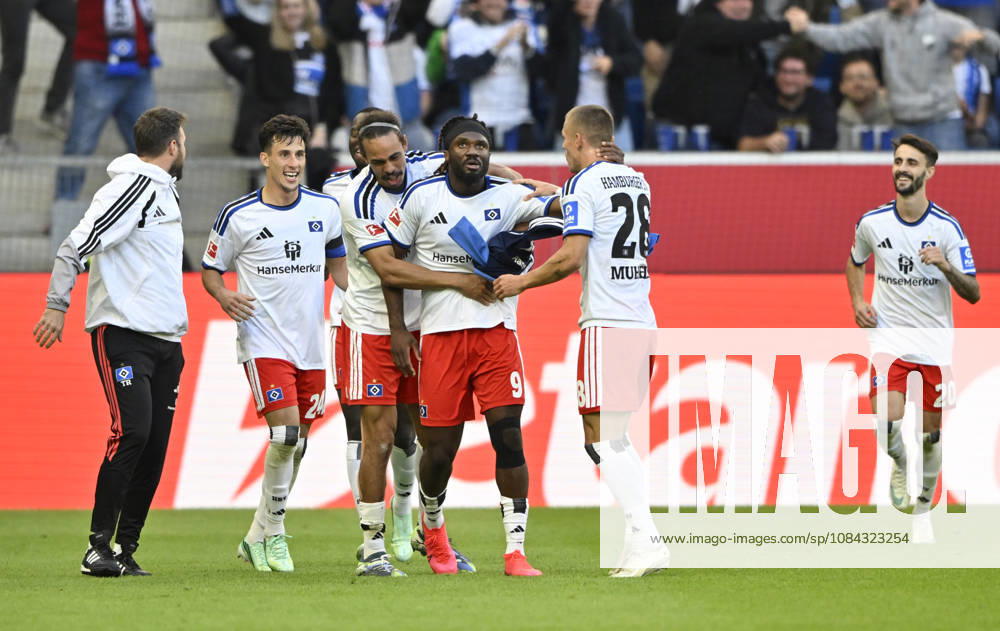 TOR zum 2:2 Terem Moffi Hamburger SV HSV (09) Torjubel Miro Muheim Hamburger SV HSV (28) Kofi Amoako Hamburger SV HSV (22) Yussuf Poulsen Hamburger SV HSV (15) Fabio Vieira Hamburger SV HSV (20) Nicolas Capaldo Hamburger SV HSV (24) TSG 1899 Hoffenheim vs Hamburger SV HSV 10.10.2026 DFL REGULATIONS PROHIBIT ANY USE OF PHOTOGRAPHS AS IMAGE SEQUENCES AND OR QUASI-VIDEO TSG 1899 Hoffenheim vs Hamburger SV HSV