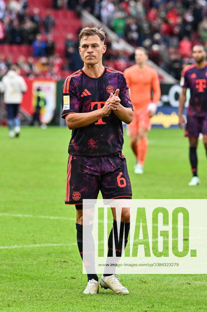 AUGSBURG, GERMANY; 10. OCTOBER: Joshua KIMMICH (FC Bayern Munich 6) after the Bundesliga Match between FC Augsburg vs. FC Bayern Munich at Matchday 5 at WWK-Arena DFL REGULATIONS PROHIBIT ANY USE OF PHOTOGRAPHS AS IMAGE SEQUENCES AND OR QUASI-VIDEO