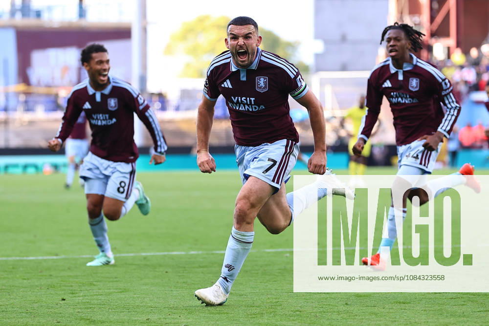 Aston Villa v Brentford, Premier League John McGinn of Aston Villa celebrates his goal making it 2-1 during the Aston Villa v Brentford Premier League match at Villa Park, Birmingham, England on 10 October 2026 Credit: Ryan Crockett Every Second Media Editorial use only. All images are copyright Every Second Media Limited. No images may be reproduced without prior permission. All rights reserved. Premier League and Football League images are subject to licensing agreements with Football DataCo Limited. see https: www.football-dataco.com
