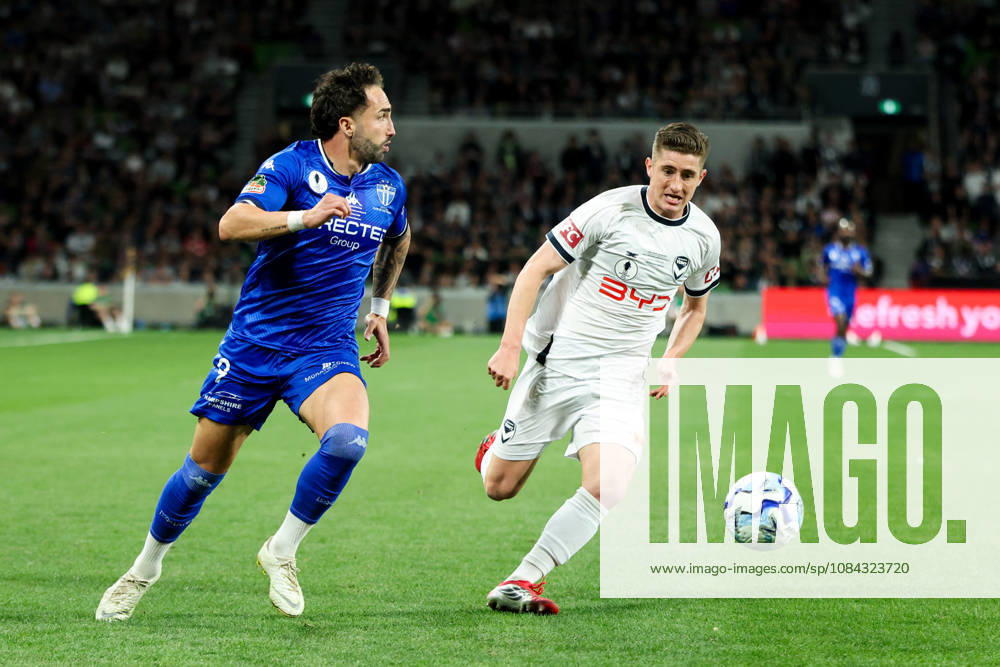 MELBOURNE, AUSTRALIA - OCTOBER 10: Jordan Swibel of South Melbourne FC whilst playing Melbourne Victory FC during the Australia Cup Final match at AAMI Park on October 10, 2026 in Melbourne, Austr0alia. Melbourne Australia - ZUMAp121 20261010_zsp_p121_087