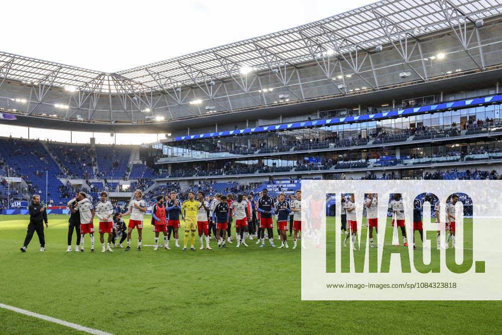 Hamburger SV nach dem Spiel bei den Fans , Deutschland, Fussball, 1. Bundesliga, 5.Spieltag, 2026 2027, TSG Hoffenheim vs. Hamburger SV, 10.10.2026, Sinsheim SNP Arena Deutschland