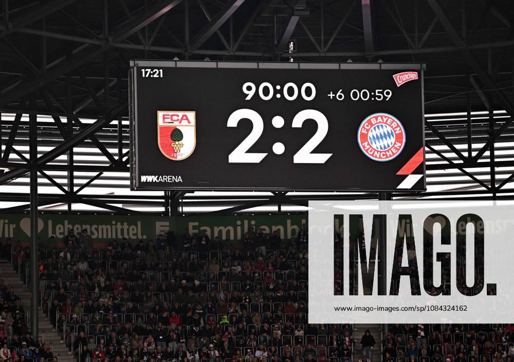 Fussball Bundesliga 2026 2027, 5.Spieltag, FC Augsburg - FC Bayern München, in der WWK-Arena Augsburg, Das Ergebnis 2:2