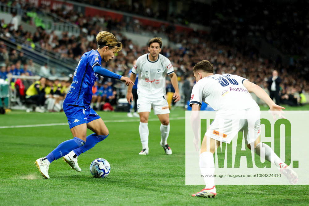 MELBOURNE, AUSTRALIA - OCTOBER 10: Yuki Uchida of South Melbourne FC whilst playing Melbourne Victory FC during the Australia Cup Final match at AAMI Park on October 10, 2026 in Melbourne, Austr0alia. South Melbourne FC V Melbourne Victory FC - Australia Cup 2026 Final - ZUMAp121 20261010_zsp_p121_080