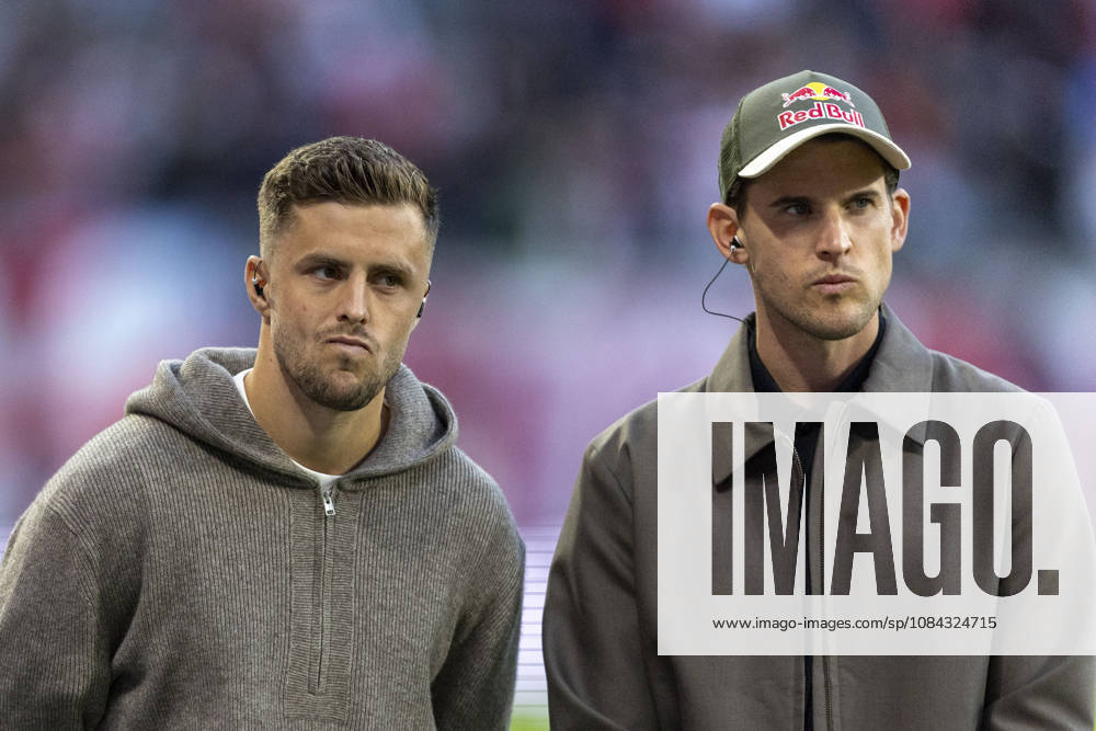 GER, Leipzig, Fussball, Bundesliga, 5. Spieltag, RB Leipzig vs. Eintracht Frankfurt im Bild v.l.: Christoph Baumgartner (RB Leipzig 14), Dominic Thiem ( Tennis, Red Bull Athlet ) Interview Sky 10.10.2026, Red-Bull Arena Leipzig DFL DFB REGULATIONS PROHIBIT ANY USE OF PHOTOGRAPHS AS IMAGE SEQUENCES AND OR QUASI-VIDEO, Leipzig Red-Bull Arena Sachsen Germany