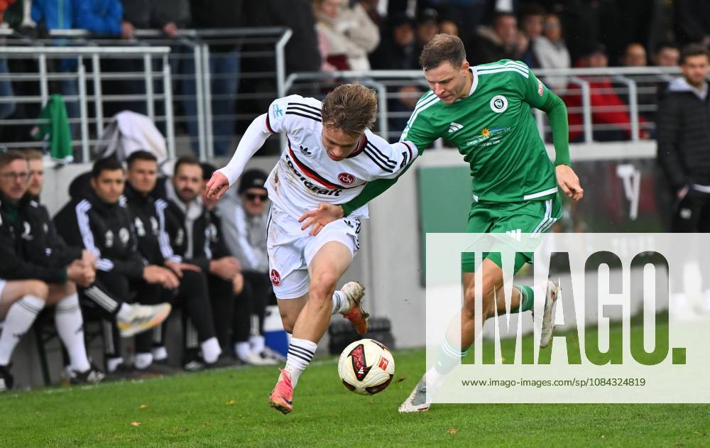 Fussball - Saison 2026 2027 - Regionalliga Bayern - 04. Spieltag: SpVgg Ansbach - 1. FC Nürnberg FCN II ( Club ) - DoGe - - Luca Horst (42, 1. FC Nürnberg FCN II ) Riko Manz (29, SpVgg Ansbach )