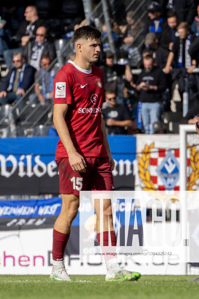 Fussball 3.Liga, SG Sonnenhof Grossaspach - SV Waldhof Mannheim v.l. Antonis Aidonis (SG Sonnenhof Großaspach) Aspach