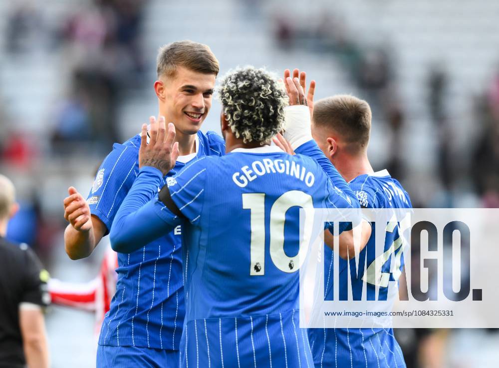 Luka VusKovic of Brighton & Hove Albion celebrates after full time Sunderland v Brighton & Hove Albion, Premier League, Football, Stadium of Light, Sunderland, UK - 10 Oct 2026Sunderland Stadium of Light United Kingdom