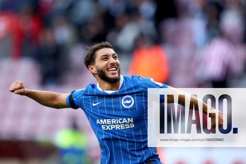 Sunderland v Brighton and Hove Albion - Premier League 2026 27 Jaouen Hadjam of Brighton and Hove Albion celebrates after winning the Premier League 2026 27 match between Sunderland and Brighton & Hove Albion at Stadium of Light on October 10, 2026 in Sunderland, England. WARNING! This Photograph May Only Be Used For Newspaper And Or Magazine Editorial Purposes. May Not Be Used For Publications Involving 1 player, 1 Club Or 1 Competition Without Written Authorisation From Football DataCo Ltd. For Any Queries, Please Contact Football DataCo Ltd on +44 (0) 207 864 9121 Sunderland Stadium of Light England United Kingdom