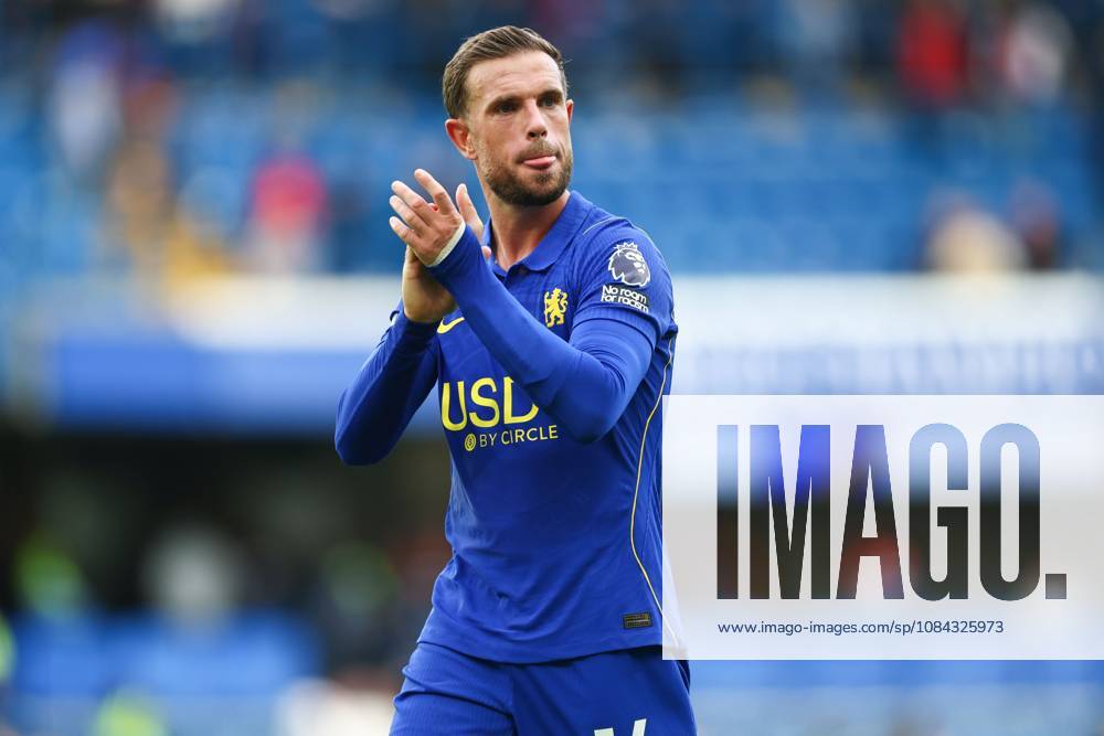 Jordan Henderson of Chelsea applauds fans at full time Chelsea v Bournemouth, Premier League, Football, Stamford Bridge, London, UK - 10 Oct 2026London Stamford Bridge United Kingdom
