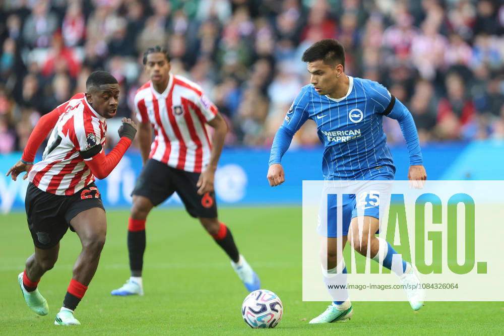 10th October 2026; Stadium of Light, Sunderland, England; Premier League Football, Sunderland versus Brighton and Hove Albion; Diego Gomez of Brighton and Hove Albion DavexLofthouse