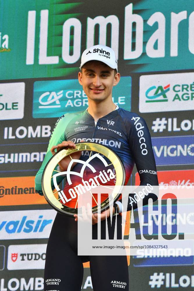Road cycling, Rad, Radsport, Strasse - Il Lombardia 2026 - Paul Seixas Wins the Monument Solo Paul Seixas won the Monument solo during the ll Lombardia 2026, after attacking 18 km from the finish, making him the youngest winner in the history of the race, on October 10, 2026, in Bergamo, Italy. Photo byDavide Vaninetti IPA ABACAPRESS.COM Bergamo Italy