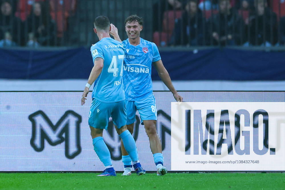 FC Zürich gegen FC Thun Brack Super League 10. Oktober 2026 Torschütze zum 0:1 für den FC Thun, Simon Lengen (80, FC Thun), wahrend dem Fussballspiel, Brack Super League, FC Zürich gegen FC Thun, 10. Oktober 2026, Stadion Letzigrund, Zürich, Schweiz. Zürich Stadion Letzigrund Zürich Schweiz