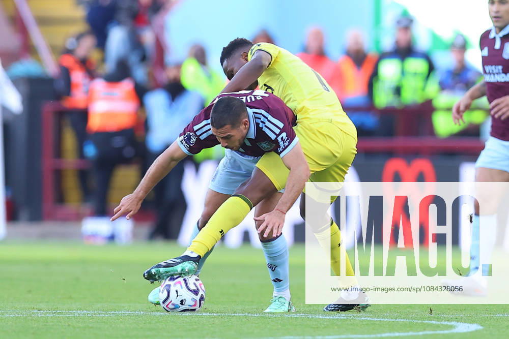 Aston Villa v Brentford, Premier League Emiliano Buendia of Aston Villa and Mamadou Sangarà of Brentford FC battle for possession during the Aston Villa v Brentford Premier League match at Villa Park, Birmingham, England on 10 October 2026 Credit: Ryan Crockett Every Second Media Editorial use only. All images are copyright Every Second Media Limited. No images may be reproduced without prior permission. All rights reserved. Premier League and Football League images are subject to licensing agreements with Football DataCo Limited. see https: www.football-dataco.com