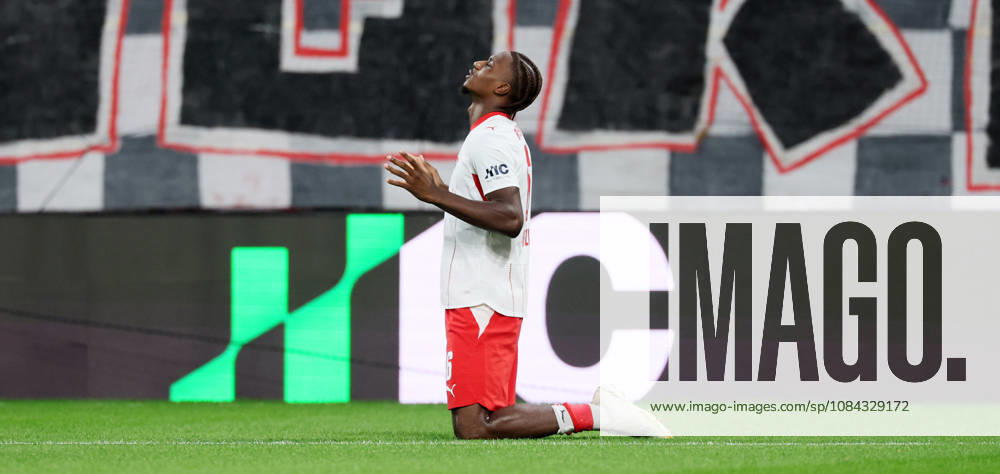 RB Leipzig - Frankfurt Bundesliga Leipzig, 10.10.2026, Red Bull Arena, Fußball, 1.Bundesliga, 5.Spieltag , RB Leipzig vs. SG Eintracht Frankfurt , Im Bild: Tor für RB Leipzig. Ezechiel Banzuzi (6, RB Leipzig) trifft zum 1:0 und jubelt. , Nur zur redaktionellen Nutzung. Only editorial use. , DFL DFB regulations prohibit any use of photographs as image sequences and or quasi-video. ,