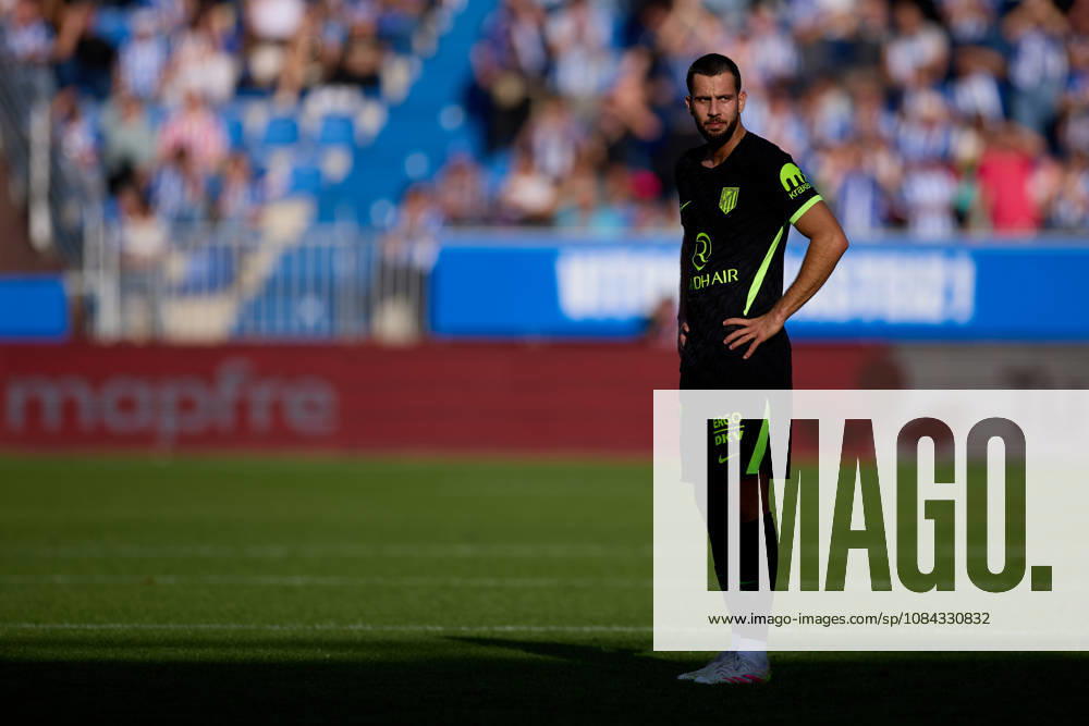 David Hancko of Atletico de Madrid looks on during the LaLiga EA Sports match between Deportivo Alaves and Atletico de Madrid at Mendizorrotza on October 10, 2026, in Vitoria, Spain. Deportivo Alaves V Atletico De Madrid - La Liga EA Sports - ZUMAa181 20261010_zaa_a181_063