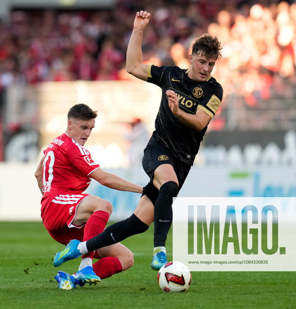 Michel Aebischer (1. FC Union Berlin, 20) bat Lukas Petkov (SV Elversberg, 25) GER, 1.FC Union Berlin vs SV Elversberg, 1. Bundesliga, 5. Spieltag, Saison 2026-27, Stadion An der Alten Foersterei, Berlin, 10.10.2026 DFL REGULATIONS PROHIBIT ANY USE OF PHOTOGRAPHS AS IMAGE SEQUENCES AND OR QUASI-VIDEO 1.FC Union Berlin vs SV Elversberg, 1. Bundesliga, 5. Spieltag, Saison 2026-27, 10.10.2026 Berlin