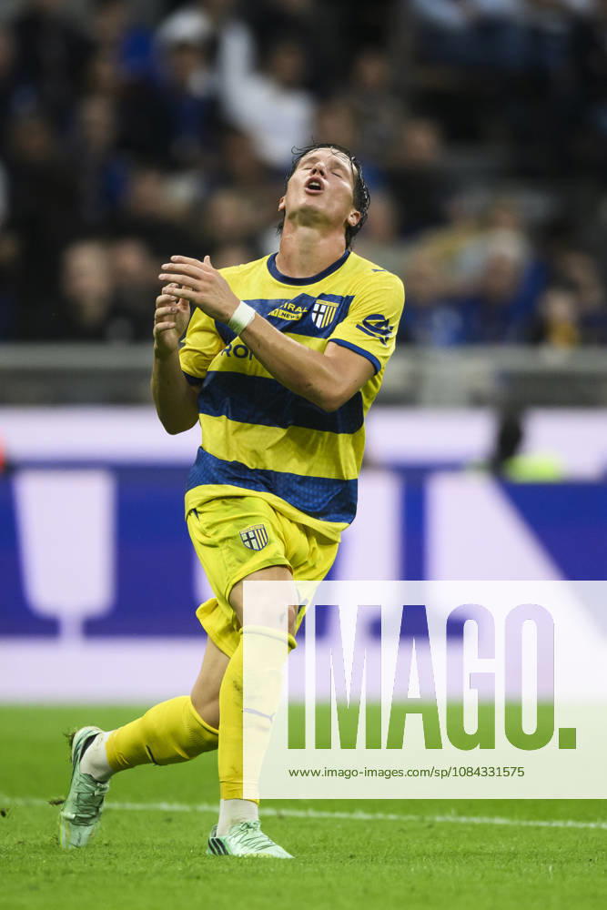 FC Internazionale v Parma Calcio - Serie A Giovanni Fabbian of Parma Calcio looks dejected during the Serie A football match between FC Internazionale and Parma Calcio. Milan Italy