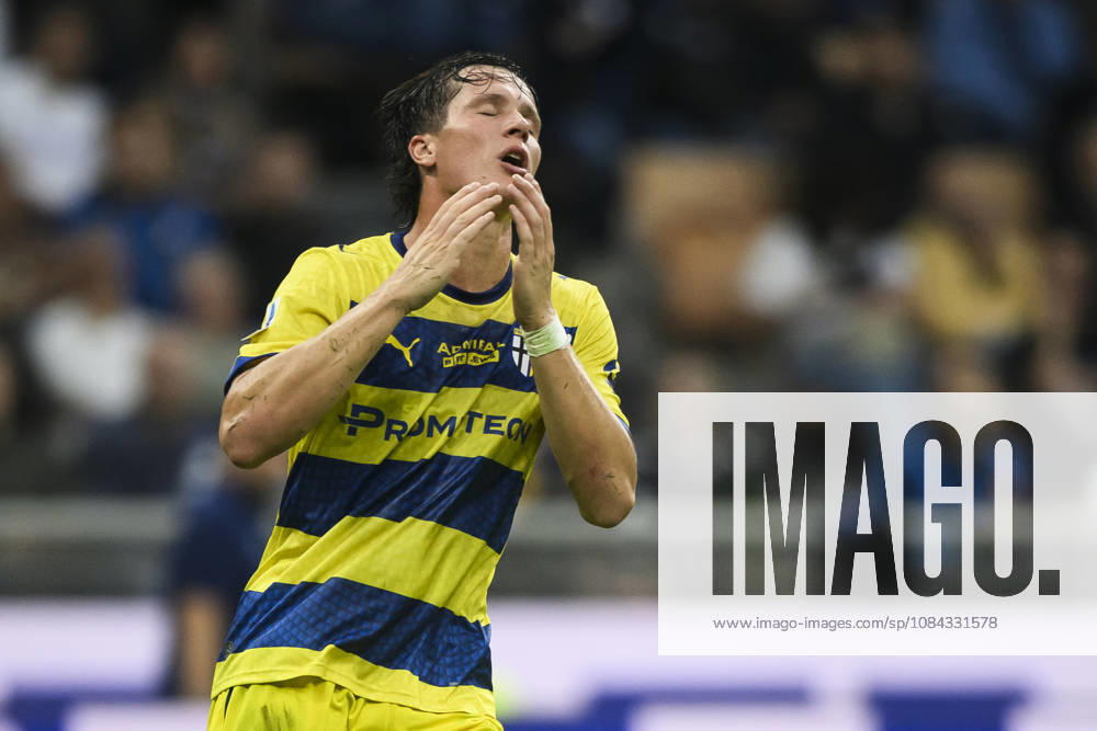FC Internazionale v Parma Calcio - Serie A Giovanni Fabbian of Parma Calcio looks dejected during the Serie A football match between FC Internazionale and Parma Calcio. Milan Italy