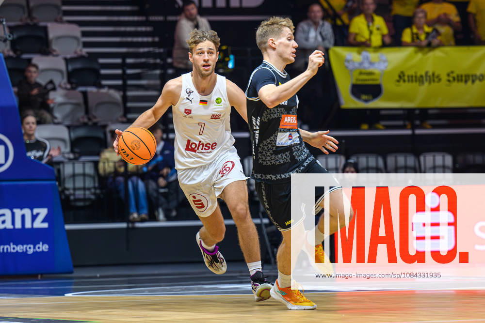 Basketball - Saison 2026 2027 - 2. Bundesliga Pro-A - 4. Spieltag: Nürnberg Falcons Basketball Club NBC - Kreisbau Kirchheim Knights - AlSch - - Christian Feneberg (7, Nürnberg Falcons BC NBC ) Johannes Patrick (6, Kreisbau Kirchheim Knights )