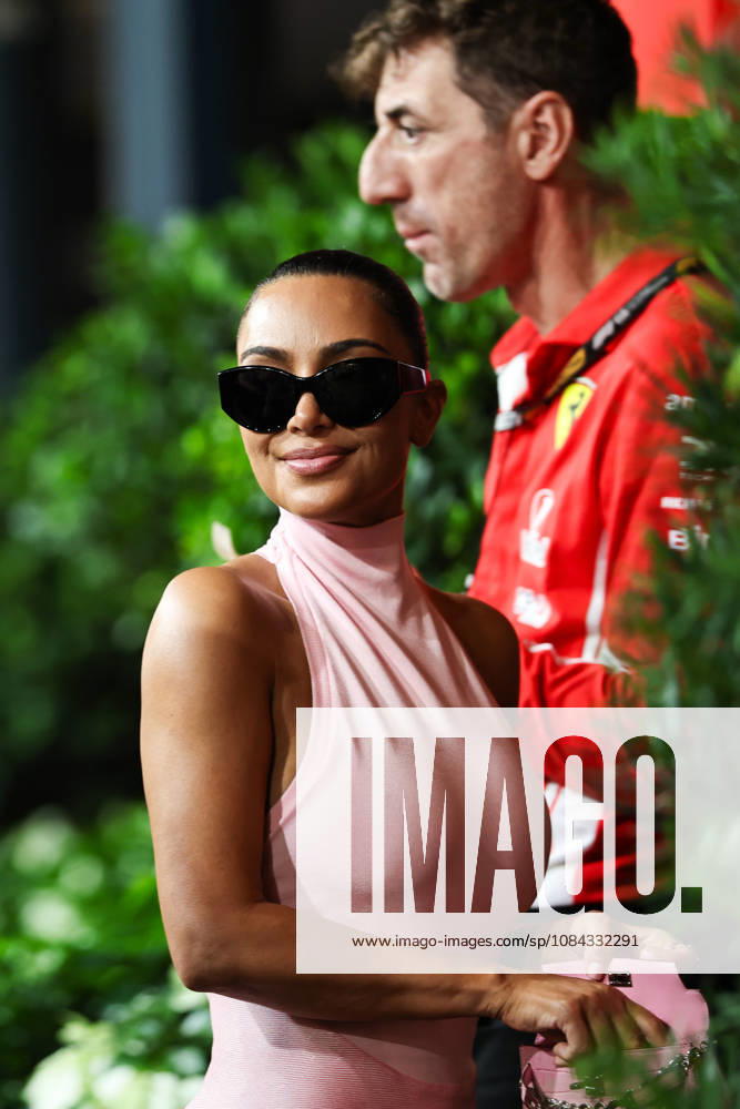 Kim Kardashian at qualifying for F1 Grand Prix race of Singapore at Marina Bay Street Circuit on October 10, 2026 in Singapore, Singapore. (Photo by Qian Jun SPP-Paddocker)