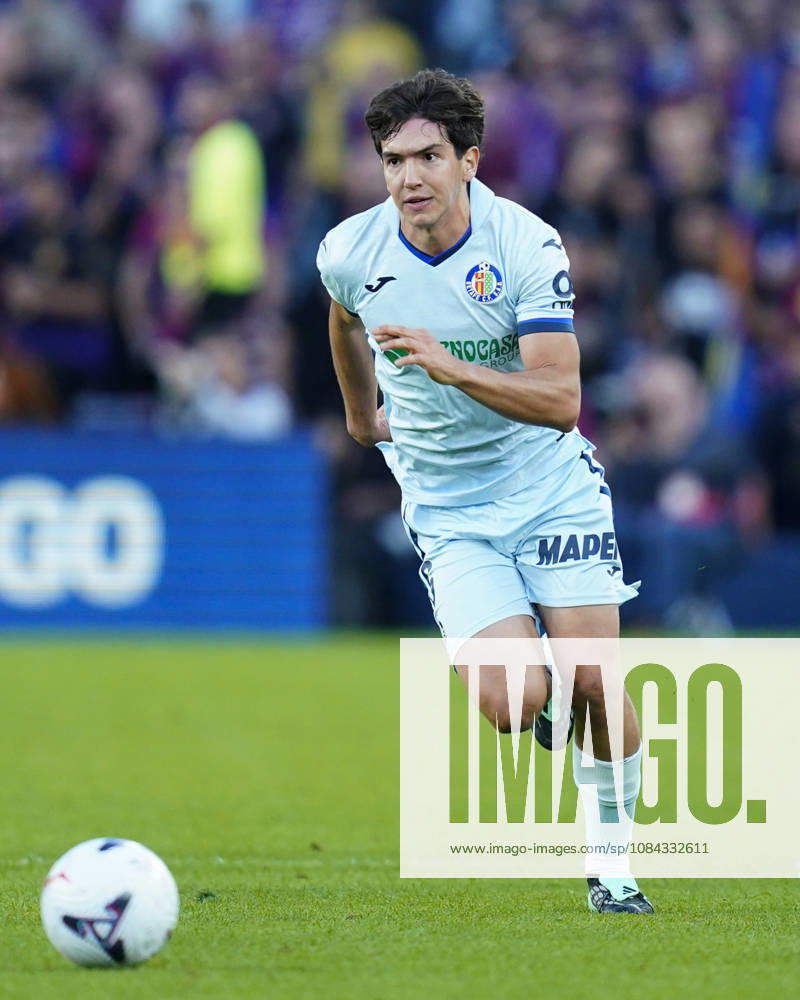 ESP: FC Barcelona, Barca - Getafe CF. La Liga EA Sports. Matchday 8. Mario Martin of Getafe CF during the La Liga EA Sports match between FC Barcelona and Getafe CF played at Spotify Camp Nou Stadium on 10 Oct 2026 in Barcelona, Spain. kpng