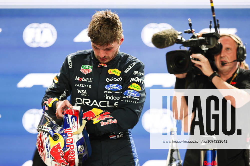 Max Verstappen of the Netherlands and Oracle Red Bull Racing being after qualifying for F1 Grand Prix race of Singapore at Marina Bay Street Circuit on October 10, 2026 in Singapore, Singapore. (Photo by Qian Jun SPP-Paddocker)