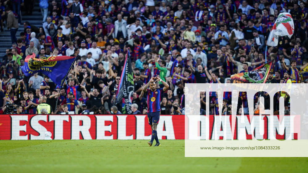 ESP: FC Barcelona, Barca - Getafe CF. La Liga EA Sports. Matchday 8. Gabriel Jesus of FC Barcelona celebrates the 2-0 during the La Liga EA Sports match between FC Barcelona and Getafe CF played at Spotify Camp Nou Stadium on 10 Oct 2026 in Barcelona, Spain. kpng