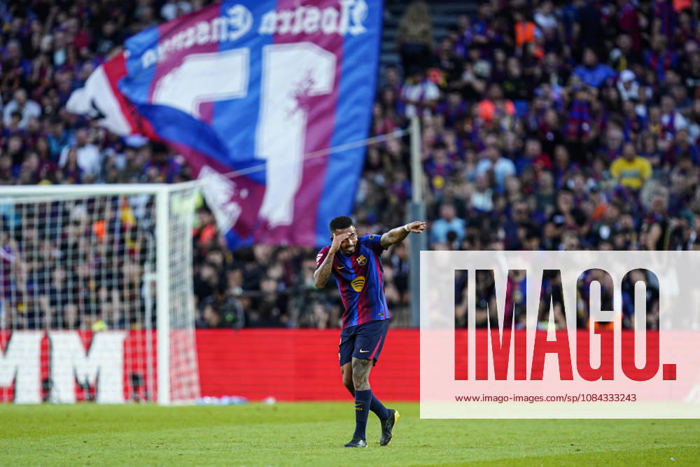 ESP: FC Barcelona, Barca - Getafe CF. La Liga EA Sports. Matchday 8. Gabriel Jesus of FC Barcelona celebrates the 2-0 during the La Liga EA Sports match between FC Barcelona and Getafe CF played at Spotify Camp Nou Stadium on 10 Oct 2026 in Barcelona, Spain. kpng