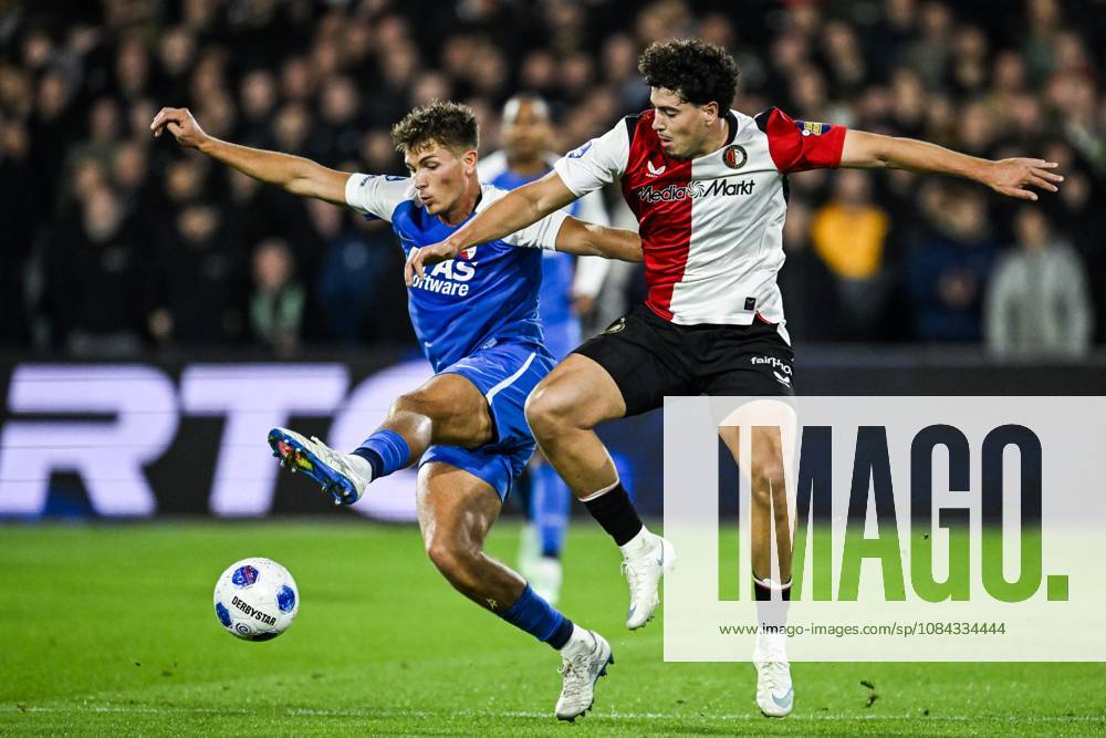 ROTTERDAM - (lr) Lewis Schouten of AZ Alkmaar, Nacho Ferri of Feyenoord during the Dutch Eredivisie match between Feyenoord and AZ Alkmaar at Feyenoord stadium De Kuip on 10 October 2026 in Rotterdam, the Netherlands. OLAF KRAAK ANP Eredivisie 2026 27 ANPxSportx IVx 572044472 originalFilename: 572044472