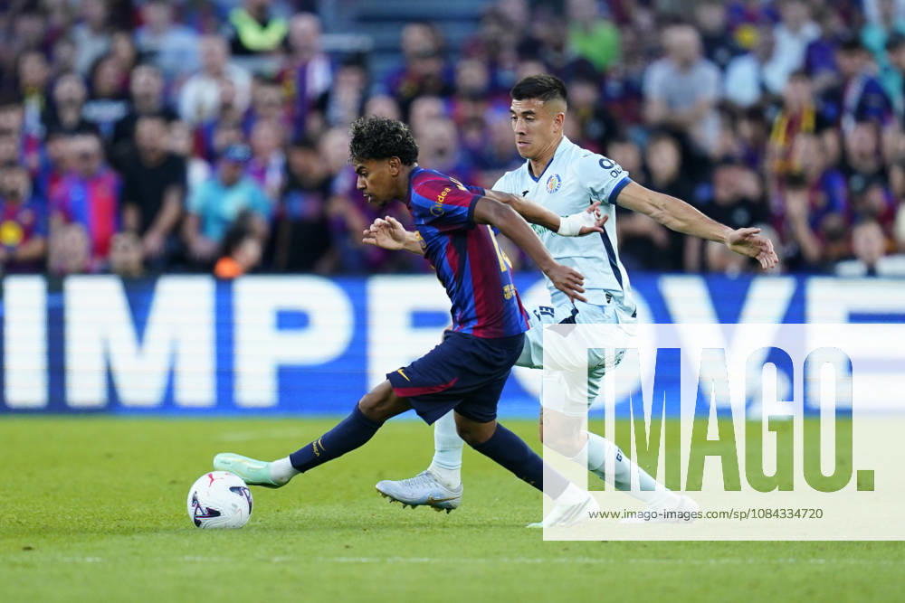 ESP: FC Barcelona, Barca - Getafe CF. La Liga EA Sports. Matchday 8. Lamine Yamal of FC Barcelona during the La Liga EA Sports match between FC Barcelona and Getafe CF played at Spotify Camp Nou Stadium on 10 Oct 2026 in Barcelona, Spain. kpng
