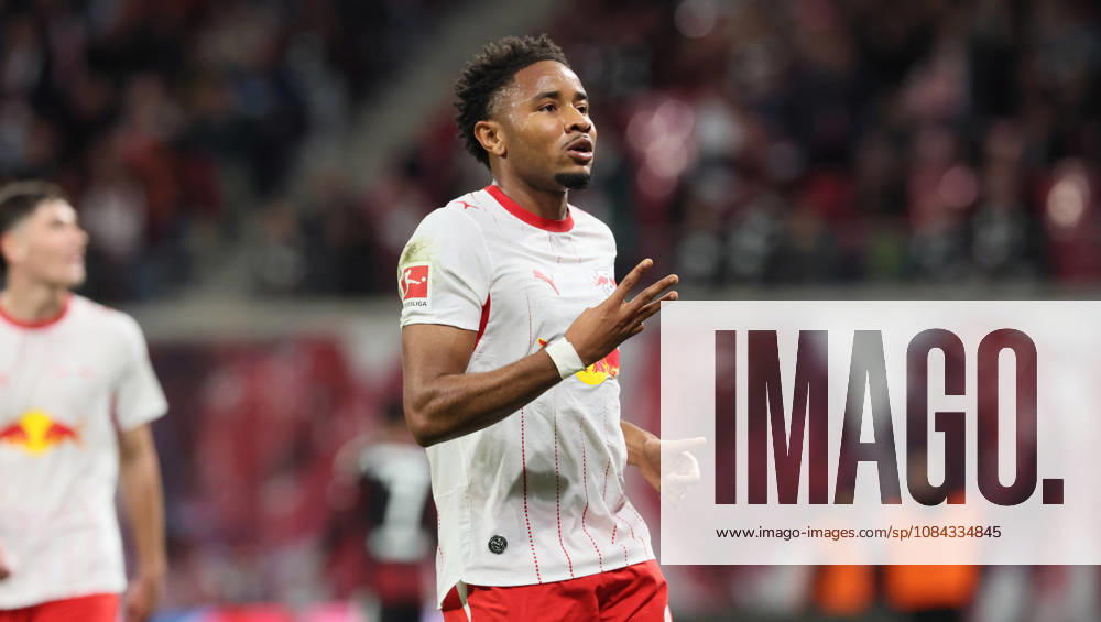RB Leipzig - Frankfurt Bundesliga Leipzig, 10.10.2026, Red Bull Arena, Fußball, 1.Bundesliga, 5.Spieltag , RB Leipzig vs. SG Eintracht Frankfurt , Im Bild: Tor für RB Leipzig. Christopher Nkunku ( 28, RBL) trifft zum 4:0 und jubelt. , Nur zur redaktionellen Nutzung. Only editorial use. , DFL DFB regulations prohibit any use of photographs as image sequences and or quasi-video. ,