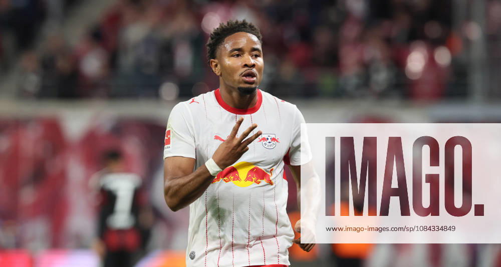 RB Leipzig - Frankfurt Bundesliga Leipzig, 10.10.2026, Red Bull Arena, Fußball, 1.Bundesliga, 5.Spieltag , RB Leipzig vs. SG Eintracht Frankfurt , Im Bild: Tor für RB Leipzig. Christopher Nkunku ( 28, RBL) trifft zum 4:0 und jubelt. , Nur zur redaktionellen Nutzung. Only editorial use. , DFL DFB regulations prohibit any use of photographs as image sequences and or quasi-video. ,