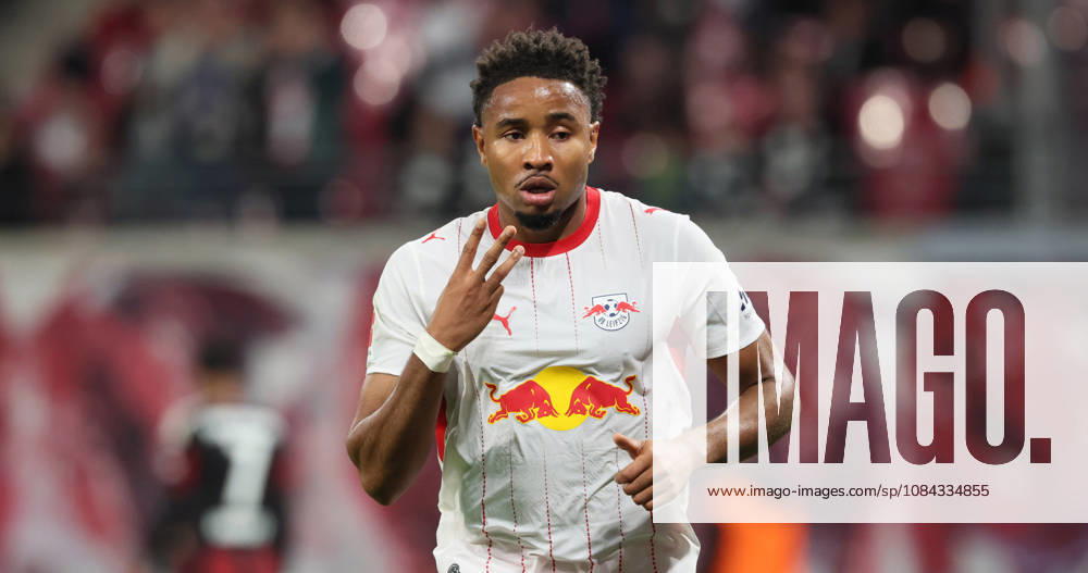 RB Leipzig - Frankfurt Bundesliga Leipzig, 10.10.2026, Red Bull Arena, Fußball, 1.Bundesliga, 5.Spieltag , RB Leipzig vs. SG Eintracht Frankfurt , Im Bild: Tor für RB Leipzig. Christopher Nkunku ( 28, RBL) trifft zum 4:0 und jubelt. , Nur zur redaktionellen Nutzung. Only editorial use. , DFL DFB regulations prohibit any use of photographs as image sequences and or quasi-video. ,