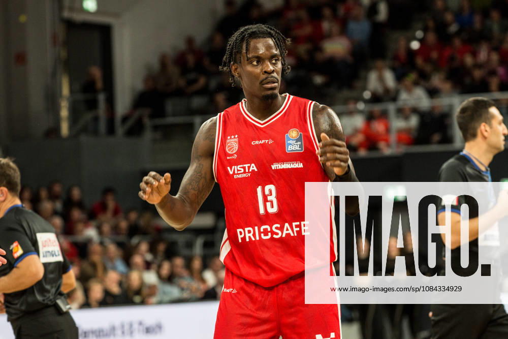 Bamberg, Deutschland 10. Oktober 2026: easyCredit BBL - 2026 2027 - 5. Spieltag - BMA365 Bamberg Baskets gegen Syntainics MBC Im Bild: Trevon Scott (Bamberg) Brose Arena Bayern