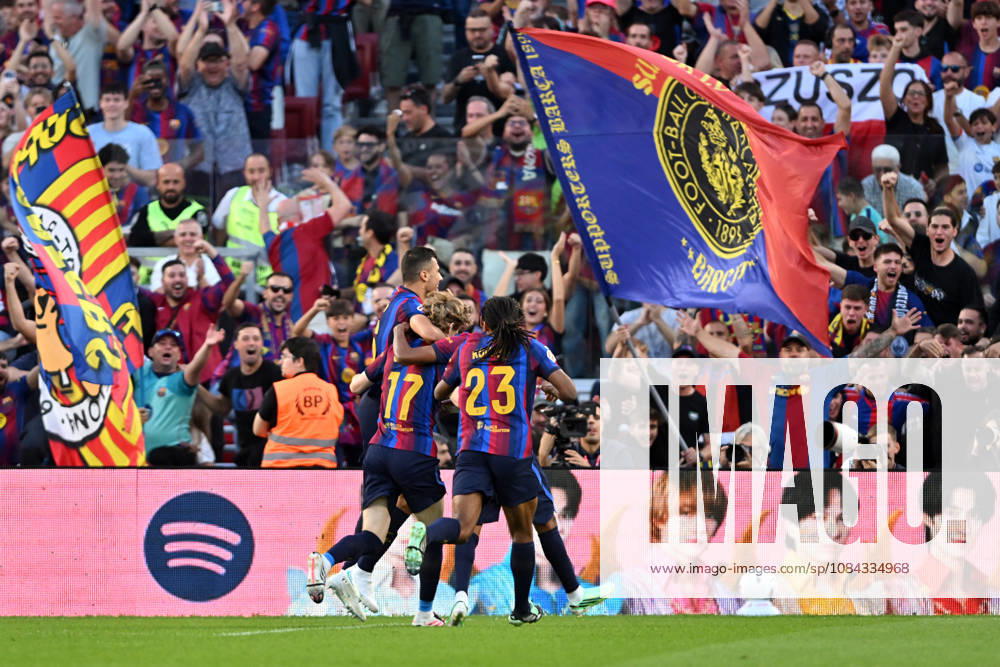 FC Barcelona, Barca v GETAFE CF SPOTIFY CAMP NOU. BARCELONA October 10,2026 FC BARCELONA vs GETAFE CF OCTOBER 10 ,2026 Anthony Gordon (17) of FC Barcelona celebrates scoring his team s first goal with teammates during the match between FC Barcelona and Getafe CF corresponding to the eighth day of La Liga EA Sports at at Spotify Camp Nou in Barcelona, Spain. Barcelona ESP