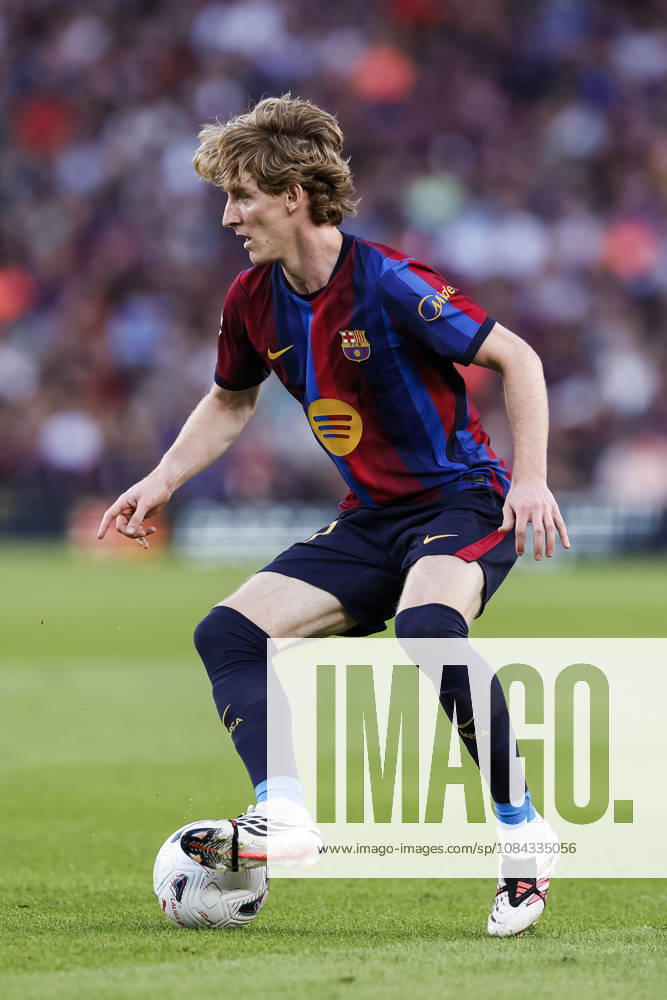 Anthony Gordon of FC Barcelona, Barca in action during the Spanish league, LaLiga EA Sports, football match played between FC Barcelona and Getafe CF at Spotify Camp Nou stadium on October 10, 2026 in Barcelona, Spain. FC Barcelona V Getafe CF - LaLiga EA Sports - ZUMAa181 20261010_zaa_a181_089