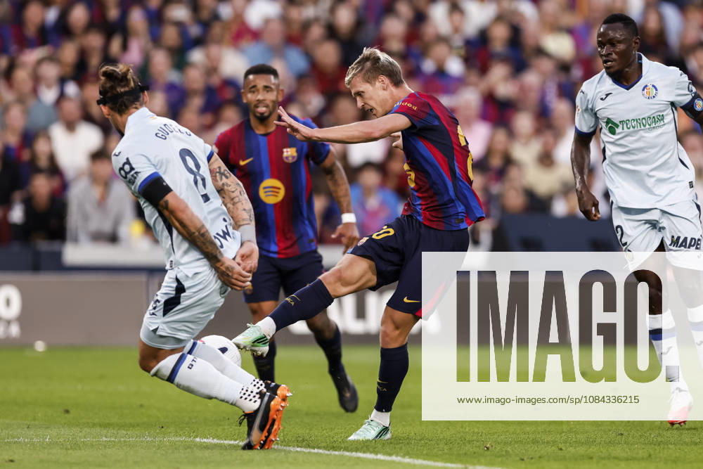 Dani Olmo of FC Barcelona, Barca in action during the Spanish league, LaLiga EA Sports, football match played between FC Barcelona and Getafe CF at Spotify Camp Nou stadium on October 10, 2026 in Barcelona, Spain. FC Barcelona V Getafe CF - LaLiga EA Sports - ZUMAa181 20261010_zaa_a181_102