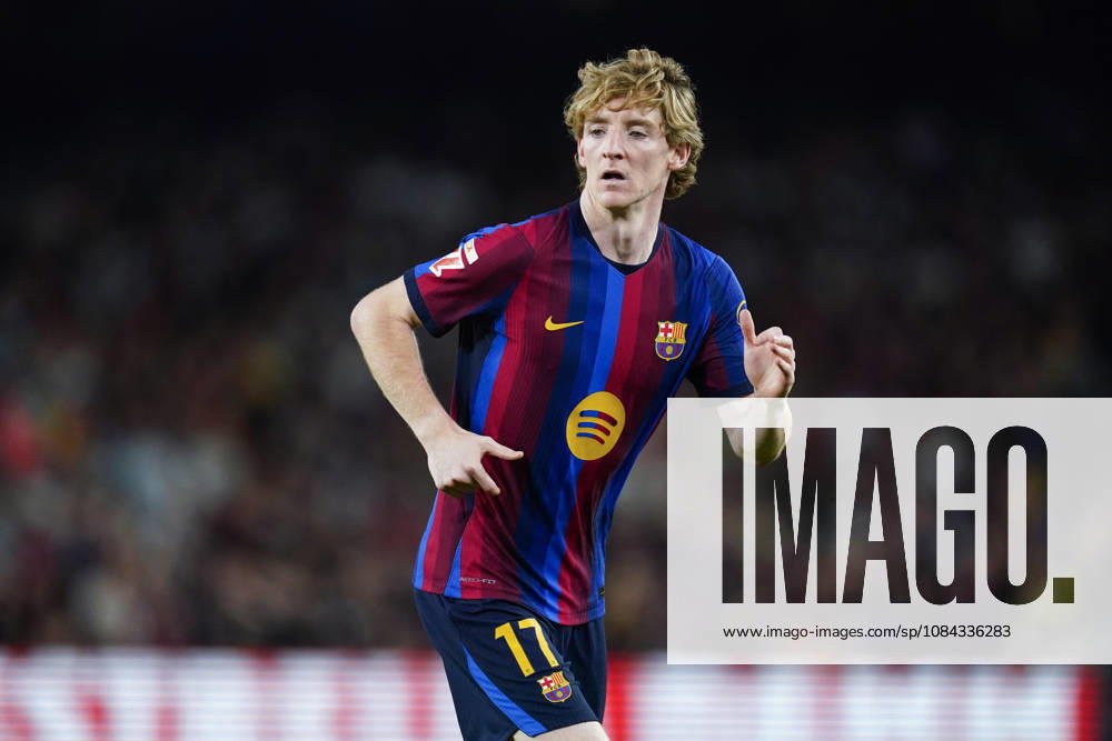 ESP: FC Barcelona, Barca - Getafe CF. La Liga EA Sports. Matchday 8. Anthony Gordon of FC Barcelona during the La Liga EA Sports match between FC Barcelona and Getafe CF played at Spotify Camp Nou Stadium on 10 Oct 2026 in Barcelona, Spain. kpng