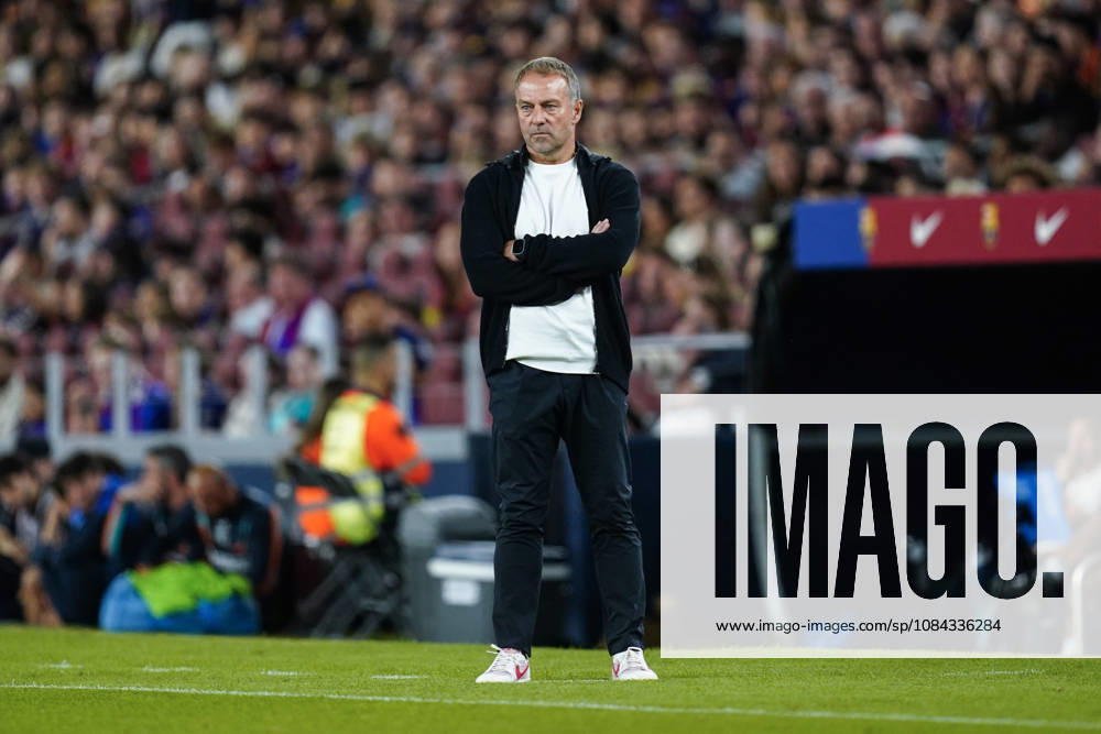 ESP: FC Barcelona, Barca - Getafe CF. La Liga EA Sports. Matchday 8. FC Barcelona head coach Hansi Flick during the La Liga EA Sports match between FC Barcelona and Getafe CF played at Spotify Camp Nou Stadium on 10 Oct 2026 in Barcelona, Spain. kpng