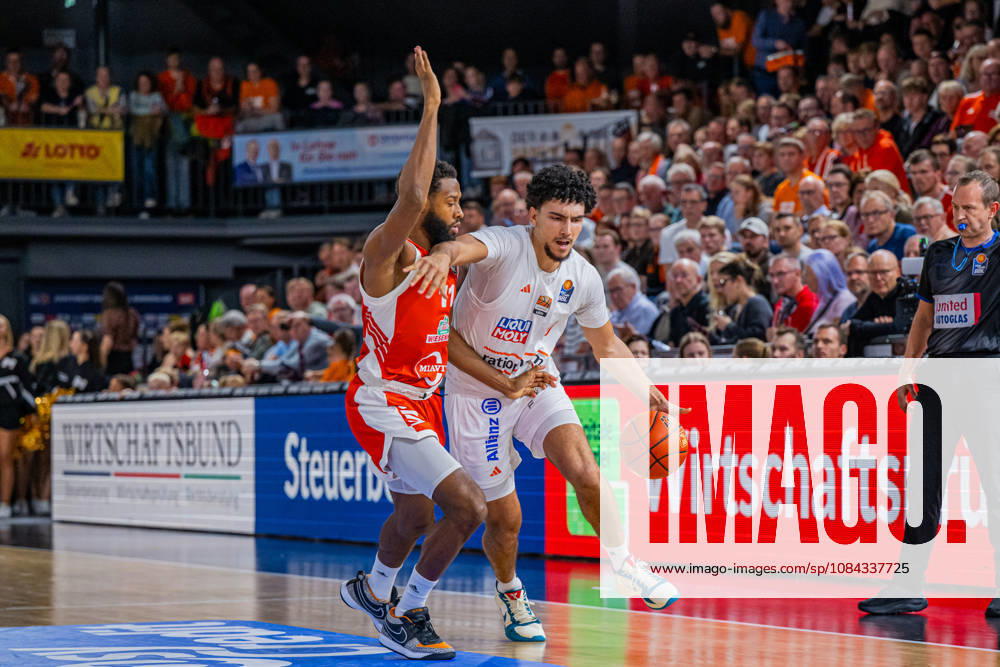 1. Basketball Bundesliga, easyCredit BBL, Saison 2026 2027, Herren, Hauptrunde, 5. Spieltag, 10.10.2026, RASTA Vechta - ratiopharm ulm Teo Milicic ( 4 - ratiopharm ulm) in Aktion Vechta RASTA Dome Niedersachsen Deutschland