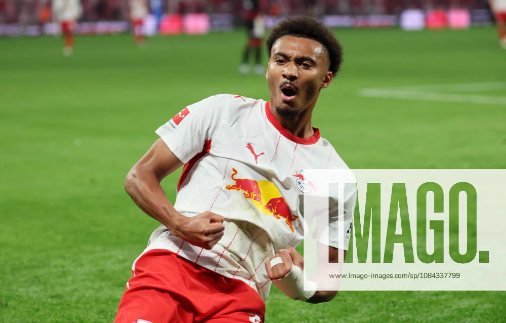 RB Leipzig - Frankfurt Bundesliga Leipzig, 10.10.2026, Red Bull Arena, Fußball, 1.Bundesliga, 5.Spieltag , RB Leipzig vs. SG Eintracht Frankfurt , Im Bild: Tor für RB Leipzig. Tidiam Gomis (27, RB Leipzig) trifft zum 6:0 und jubelt. , Nur zur redaktionellen Nutzung. Only editorial use. , DFL DFB regulations prohibit any use of photographs as image sequences and or quasi-video. ,
