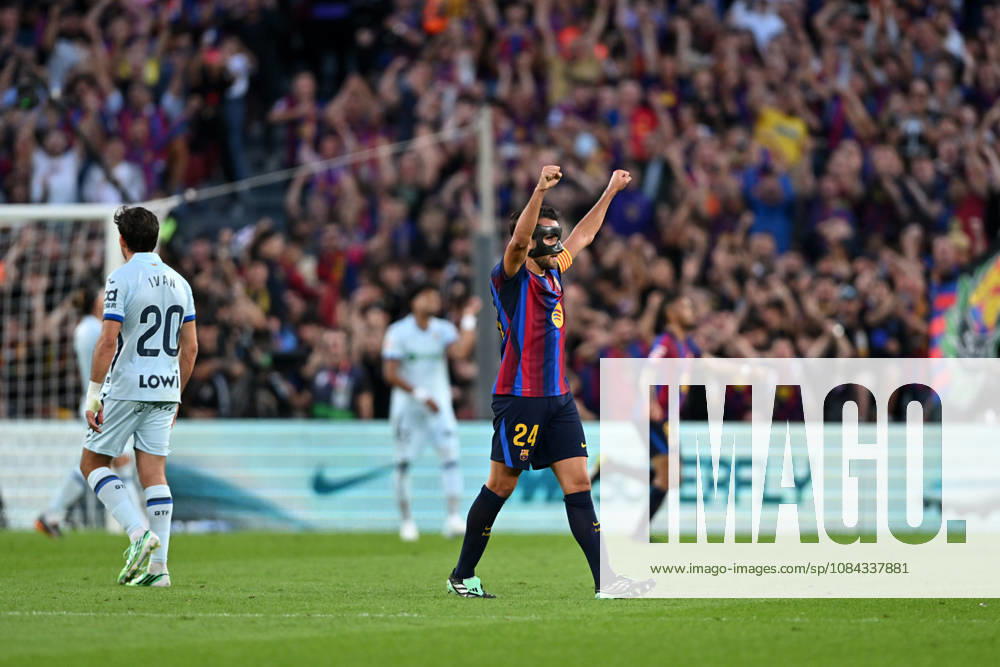 FC Barcelona, Barca v GETAFE CF SPOTIFY CAMP NOU. BARCELONA October 10,2026 FC BARCELONA vs GETAFE CF OCTOBER 10 ,2026 Eric Garcia (24) of FC Barcelona celebrates second goal during the match between FC Barcelona and Getafe CF corresponding to the eighth day of La Liga EA Sports at at Spotify Camp Nou in Barcelona, Spain. Barcelona ESP