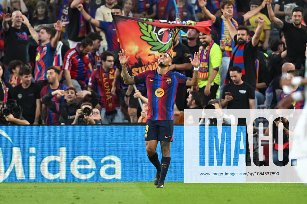 FC Barcelona, Barca v GETAFE CF SPOTIFY CAMP NOU. BARCELONA October 10,2026 FC BARCELONA vs GETAFE CF OCTOBER 10 ,2026 Gabriel Jesus (9) of FC Barcelona celebrates scoring his team s second goal during the match between FC Barcelona and Getafe CF corresponding to the eighth day of La Liga EA Sports at at Spotify Camp Nou in Barcelona, Spain. Barcelona ESP