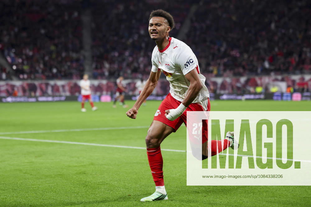 Tidiam Gomis (RB Leipzig) bejubelt seinen Treffer zum 6:0 waehrend des spiels der 1. Bundesliga zwischen RB Leipzig und Eintracht Frankfurt, Red Bull Arena am 10. October 2026 in Leipzig, Deutschland. (Foto von Marco Steinbrenner DeFodi Images) +++ Tidiam Gomis (RB Leipzig) celebrates after scoring his teams sixth Goal during the Bundesliga match between RB Leipzig and Eintracht Frankfurt at Red Bull Arena on October 10, 2026 in Leipzig, Germany. (Photo by Marco Steinbrenner DeFodi Images) DFB DFL REGULATIONS PROHIBIT ANY USE OF PHOTOGRAPHS AS IMAGE SEQUENCES AND OR QUASI-VIDEO. (Photo by Marco Steinbrenner DeFodi Images) -