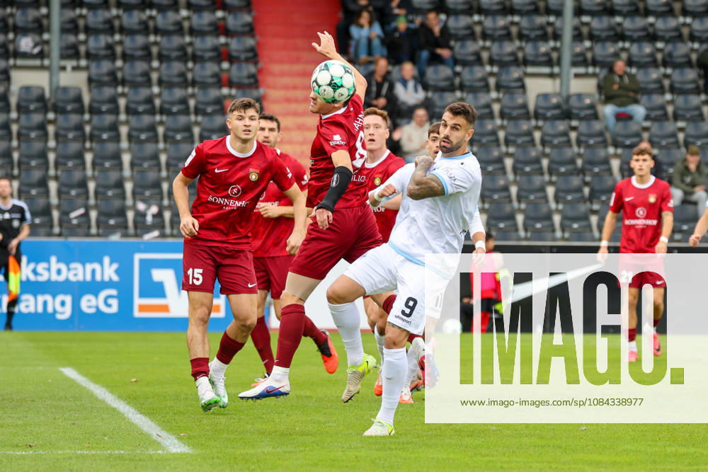 Strafraumszene, Goncalo Gregorio (SV Waldhof Mannheim, 9) Fussball: 3. Liga, 8. Spieltag, SG Sonnenhof Großaspach vs. SV Waldhof Mannheim am 10.10.2026 in Aspach-Großaspach (WIRmachenDRUCK Arena), Deutschland Aspach-Großaspach WIRmachenDRUCK Arena Deutschland