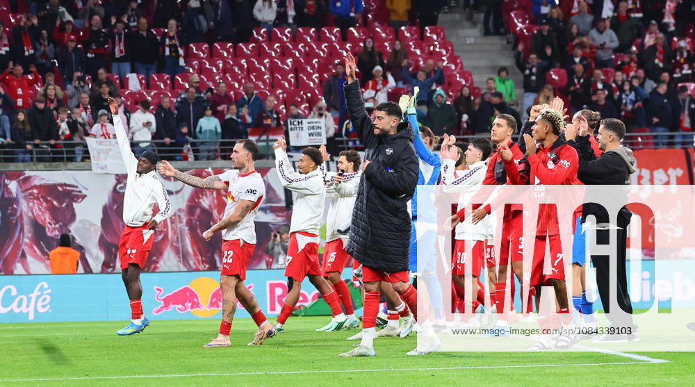 RB Leipzig - Frankfurt Bundesliga Leipzig, 10.10.2026, Red Bull Arena, Fussball, Bundesliga, Spieltag 5 , RB Leipzig vs. SG Eintracht Frankfurt 6:0 (4:0) , Im Bild: RB Leipzig Schlussjubel ,